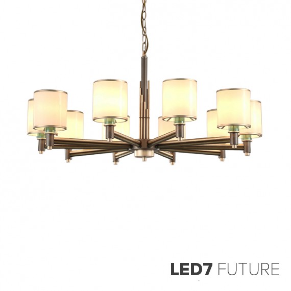 Loft Industry Modern - Elis White Chandelier